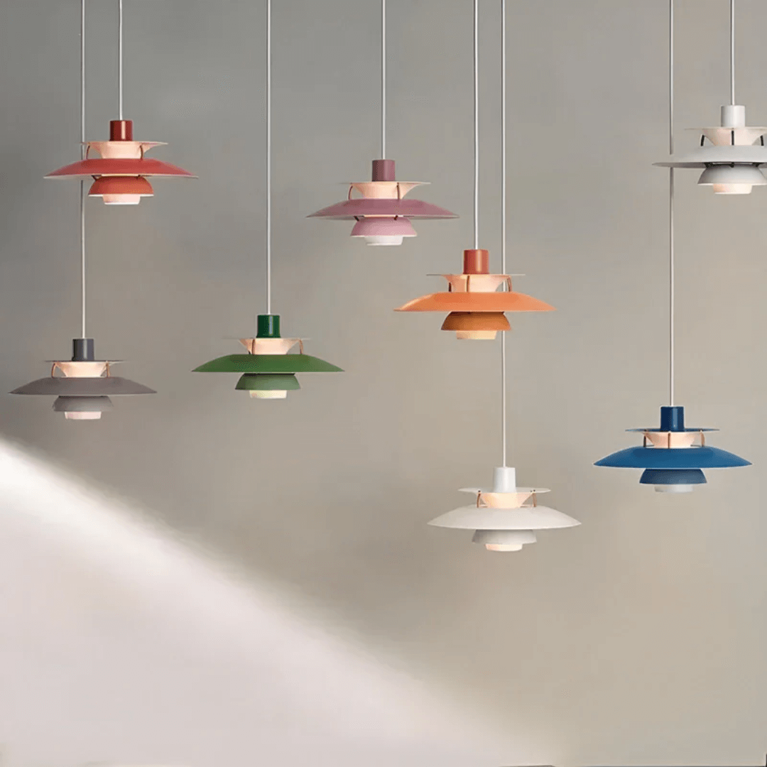 LED pendant light modern colorful metal design 1