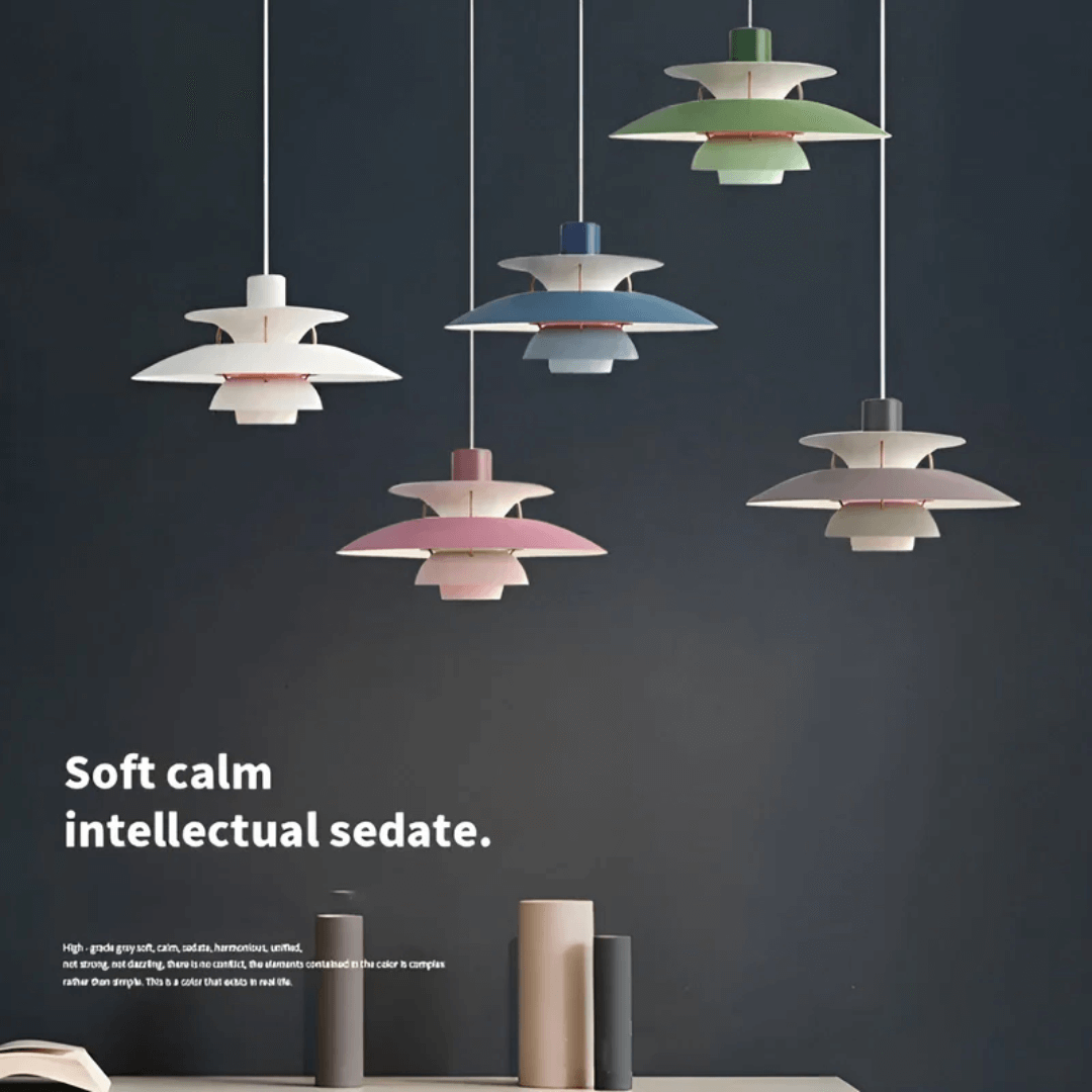 LED pendant light modern colorful metal design 2