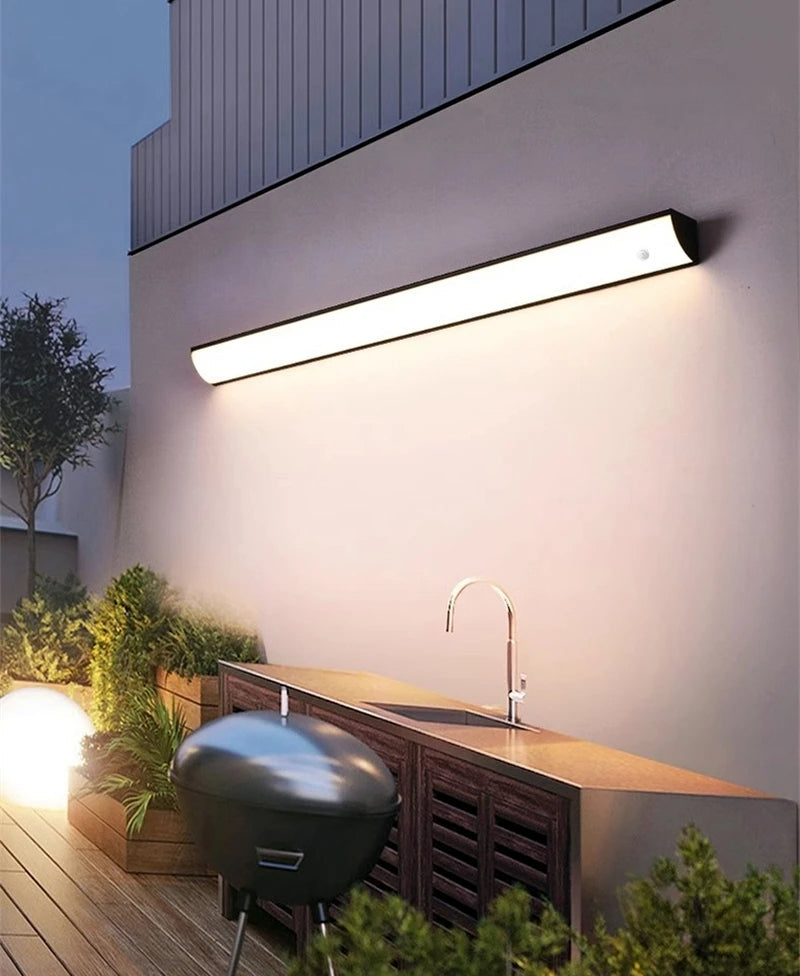 Avelin | Weatherproof LED Outdoor Spotlight, Modern Warm White With Motion Sensor For Garden, Patio And Yard, 60 Or 90 Cm