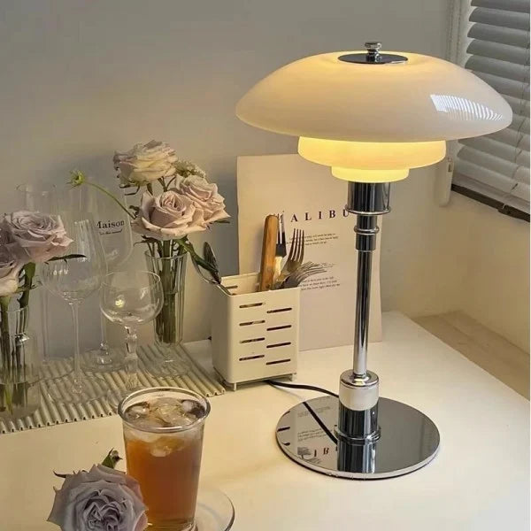 Haven Tiered Metal Table Lamp | Warm White LED With Cable Switch