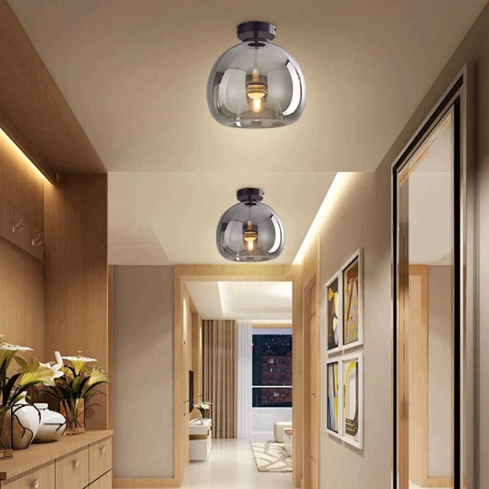 Solvian | Black Ceiling Light