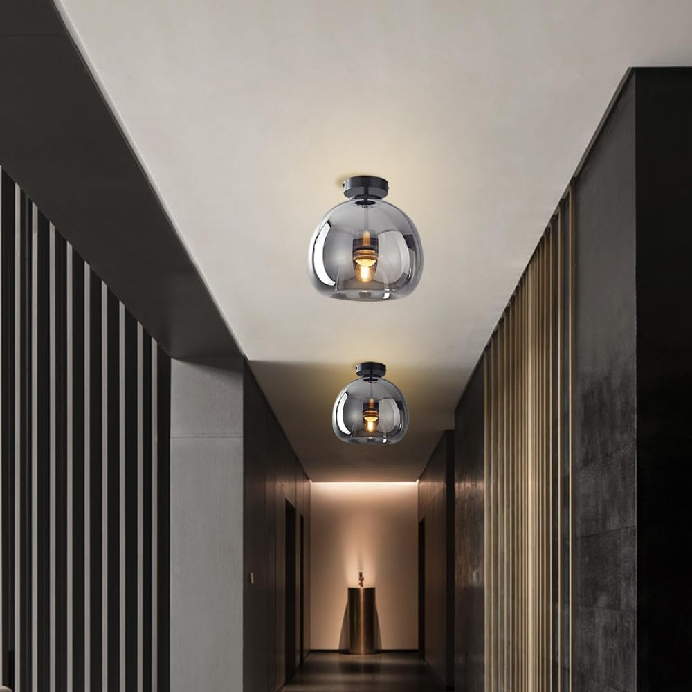 Solvian | Black Ceiling Light