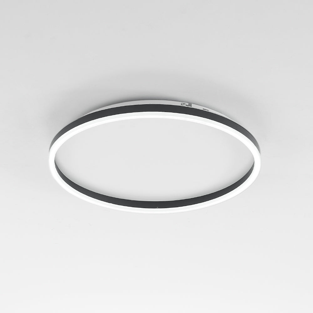 Ardena | Round LED Ceiling Light, Modern Black & Gold Dimmable Metal Design For Living Room & Bedroom