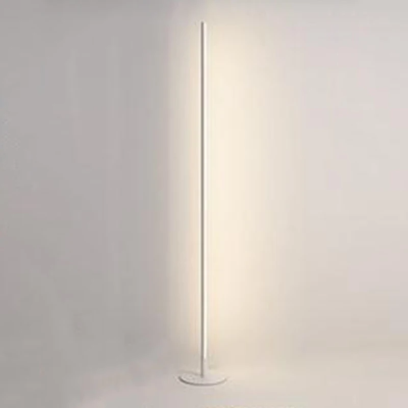 Aeloria | Slim Modern LED Floor Lamp, Dimmable with Remote Control, Black, Gold, White