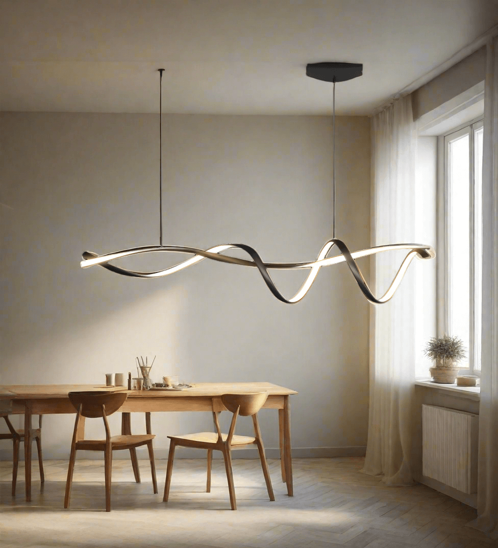 Modern LED chandelier - Black 2