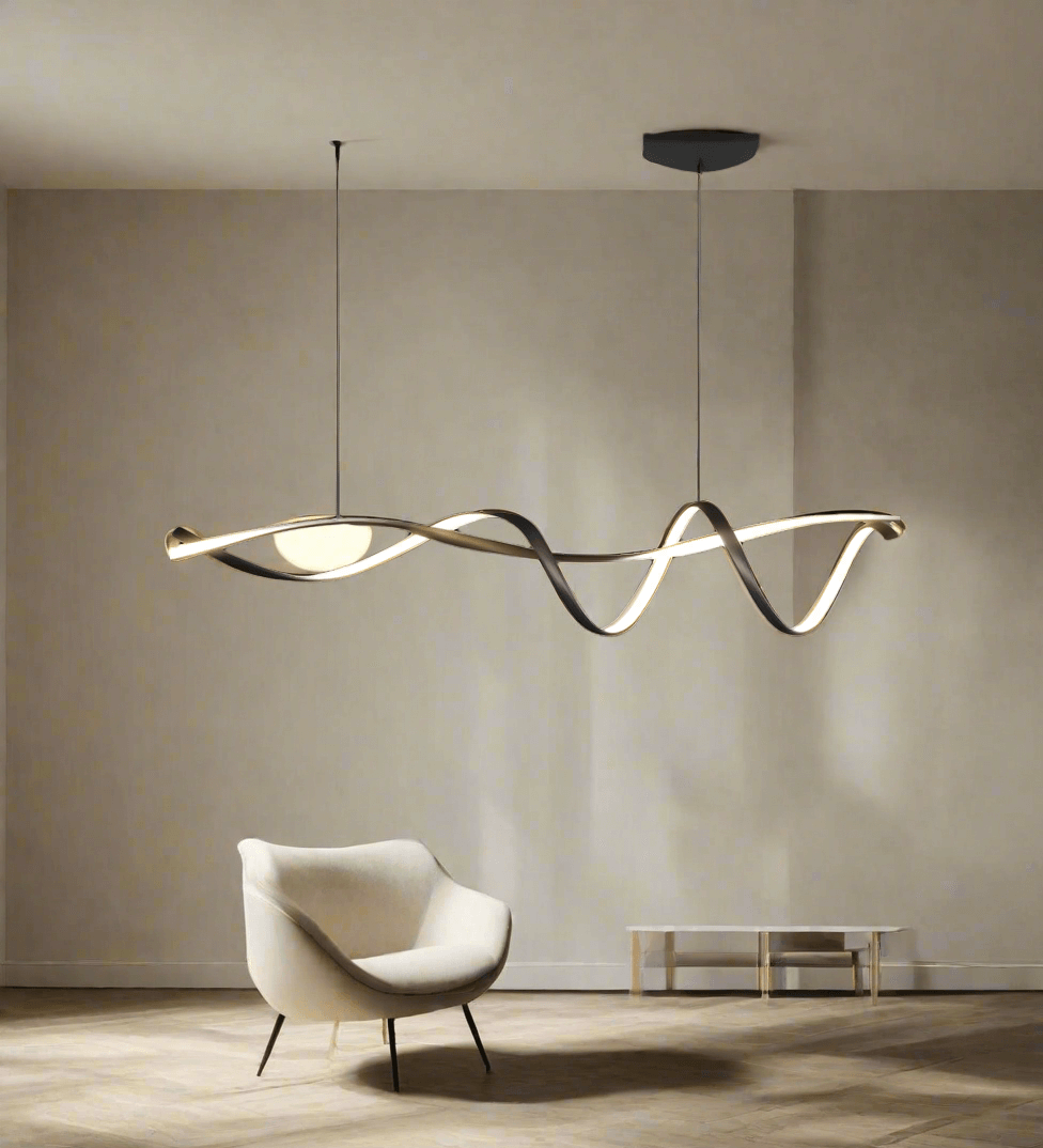 Modern LED chandelier - Black 3