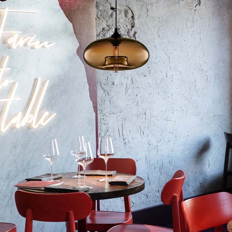 Lumiere | Modern Glass LED Pendant Light in Multiple Colors for Dining and Living Rooms