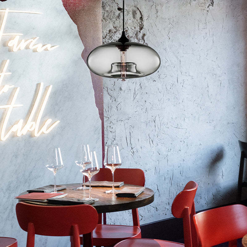 Lumiere | Modern Glass LED Pendant Light in Multiple Colors for Dining and Living Rooms