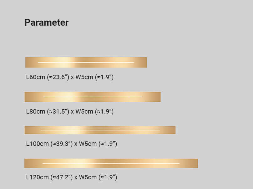 Modern LED wall light gold black indoor 6