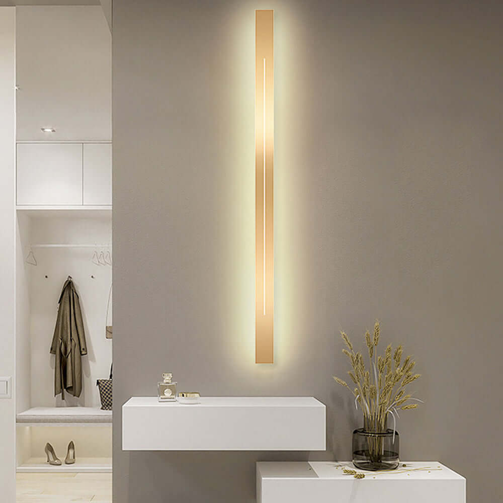 Modern LED wall light gold black indoor 8