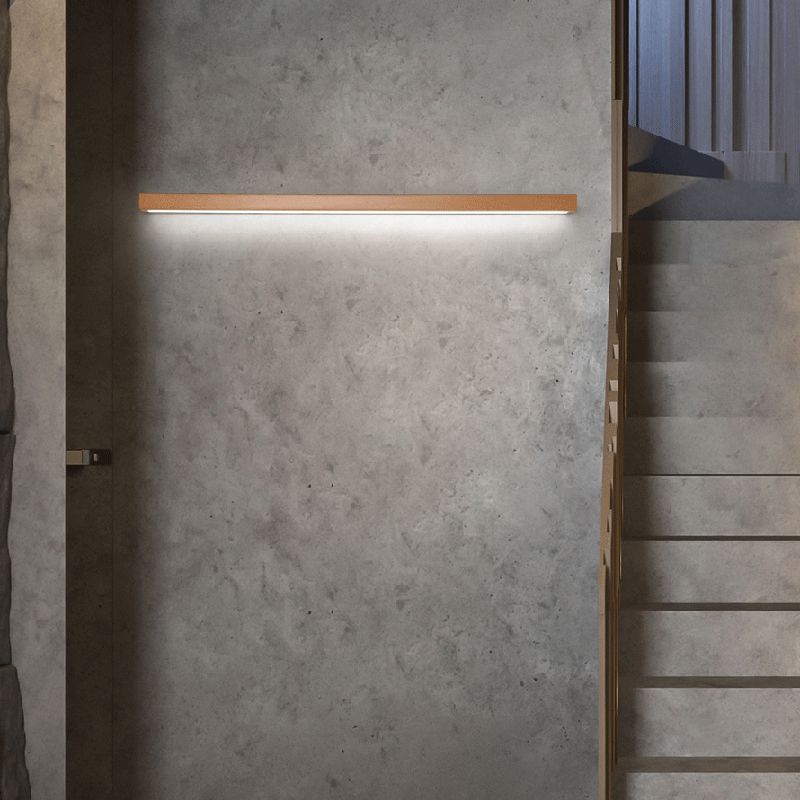 Kirrea | Modern Linear LED Wall Light, 1/2-Light Wood & Acrylic for Mirror and Living Area