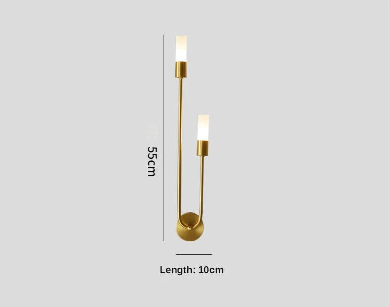 Aurelin | Zeitgenössische Wandleuchte für elegante Schlafzimmerbeleuchtung