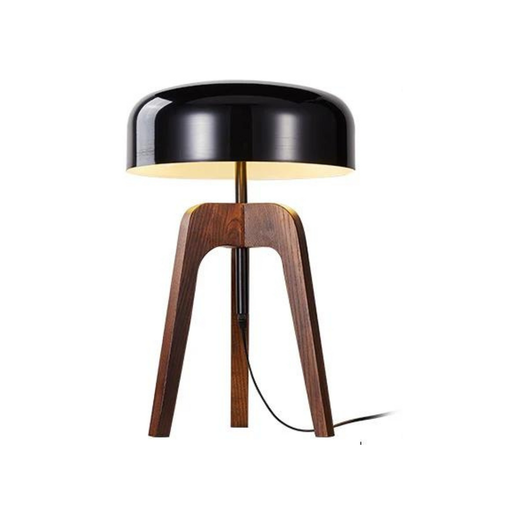 Ravello | Classic Floor Lamp in Wood-Bamboo Design With Elegant Walnut Finish