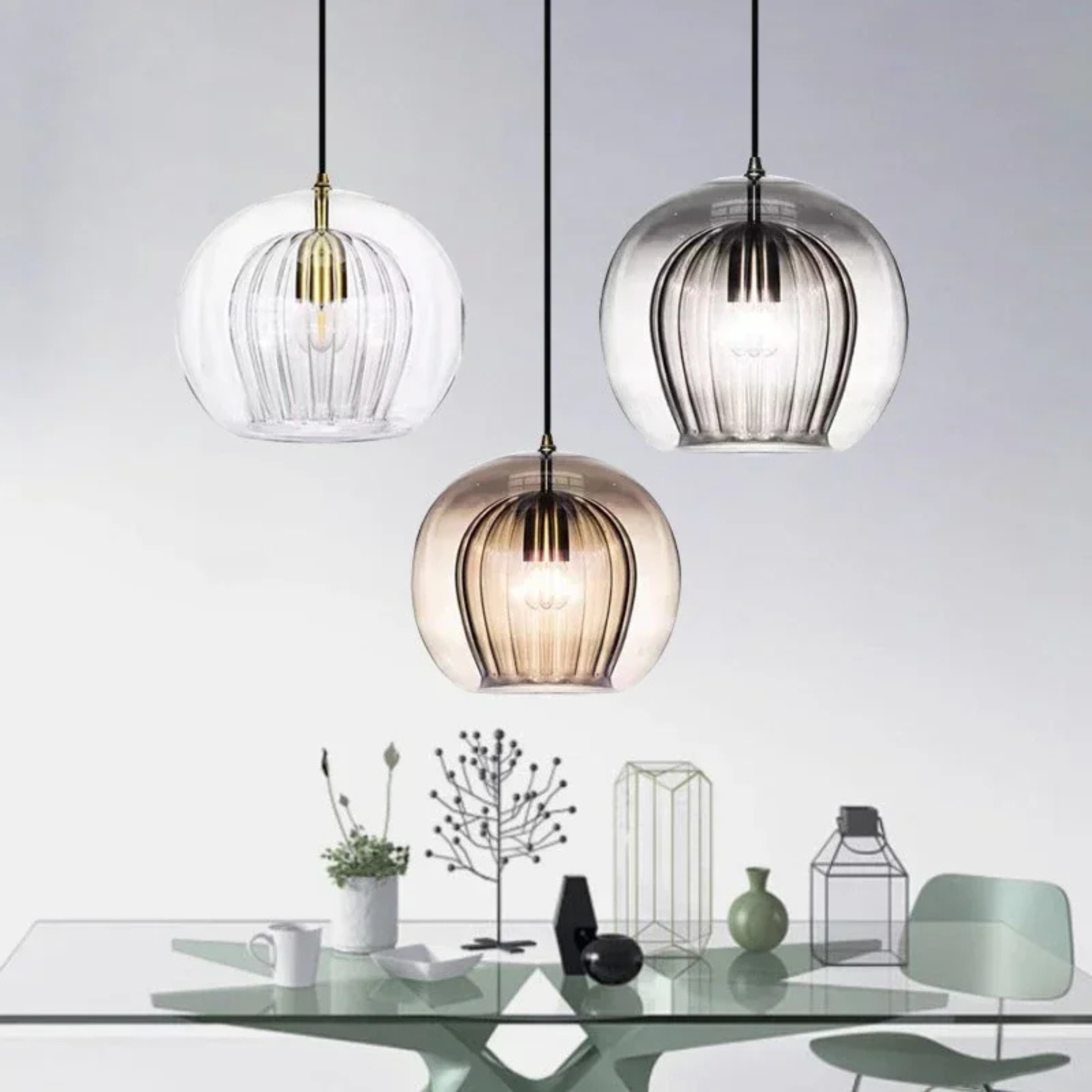Aurena Modern Glass Pendant Ceiling Light for Elegant Interiors