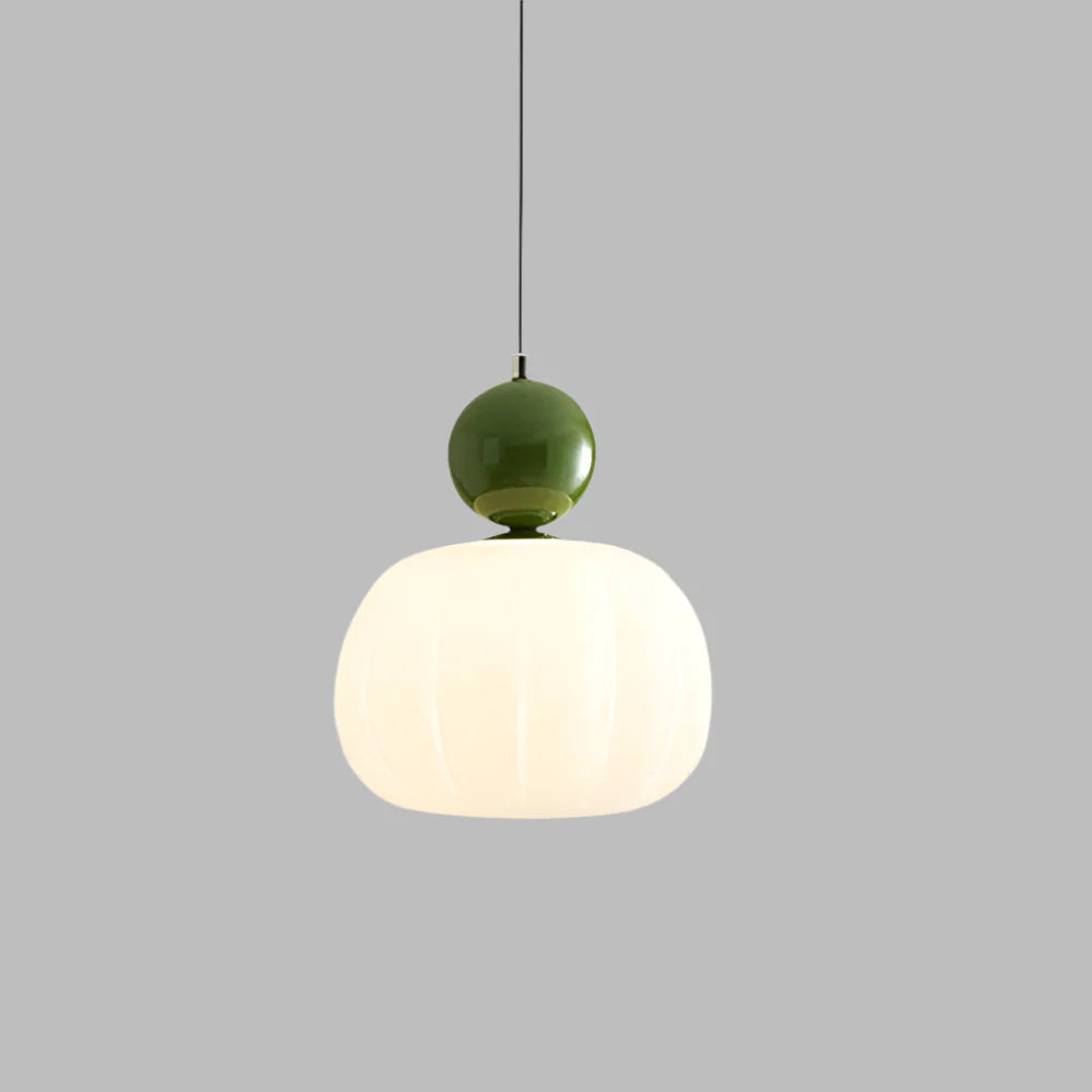 Aria White Glass Pendant Light