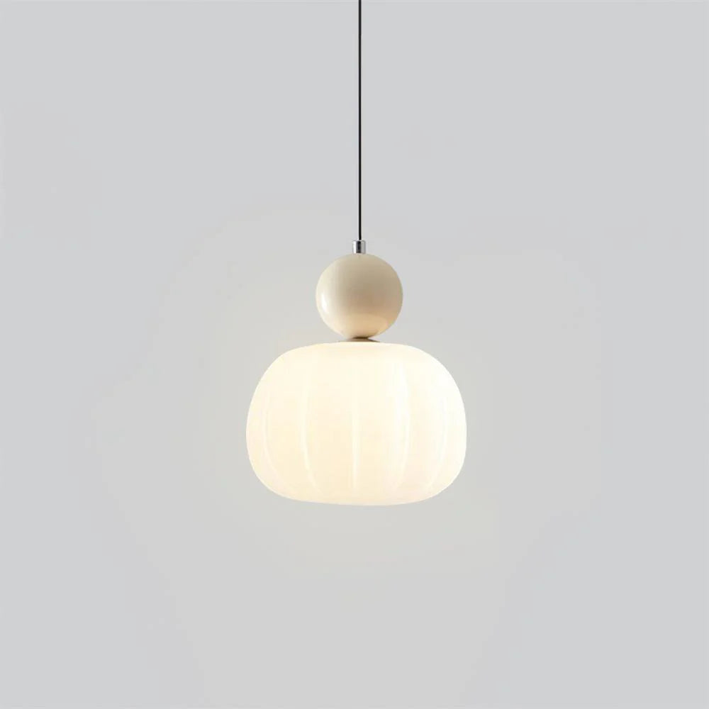 Aria White Glass Pendant Light