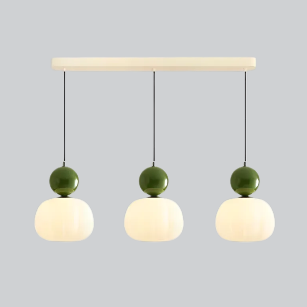 Aria White Glass Pendant Light