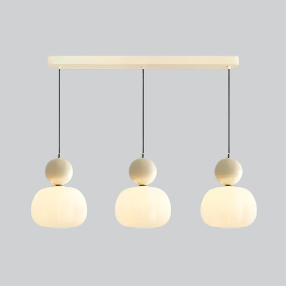 Aria White Glass Pendant Light