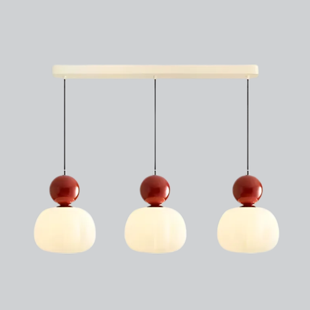 Aria White Glass Pendant Light