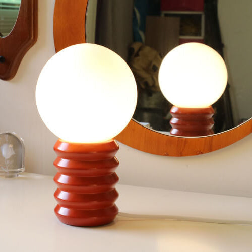 Solentra | Orange Solid Glass Table Lamp