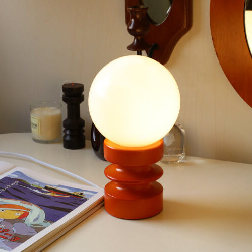 Solentra | Orange Solid Glass Table Lamp