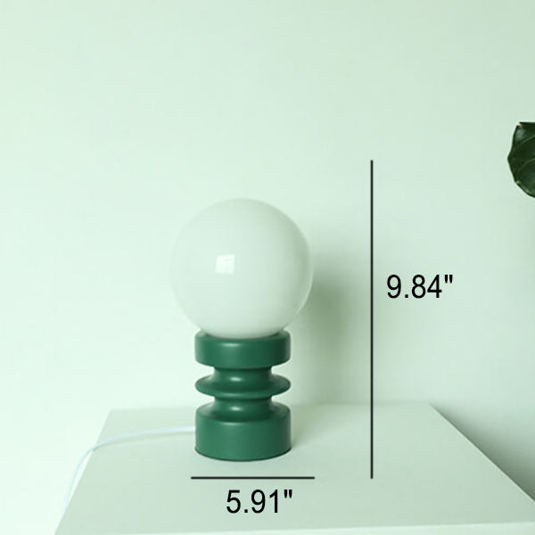 Solentra | Orange Solid Glass Table Lamp