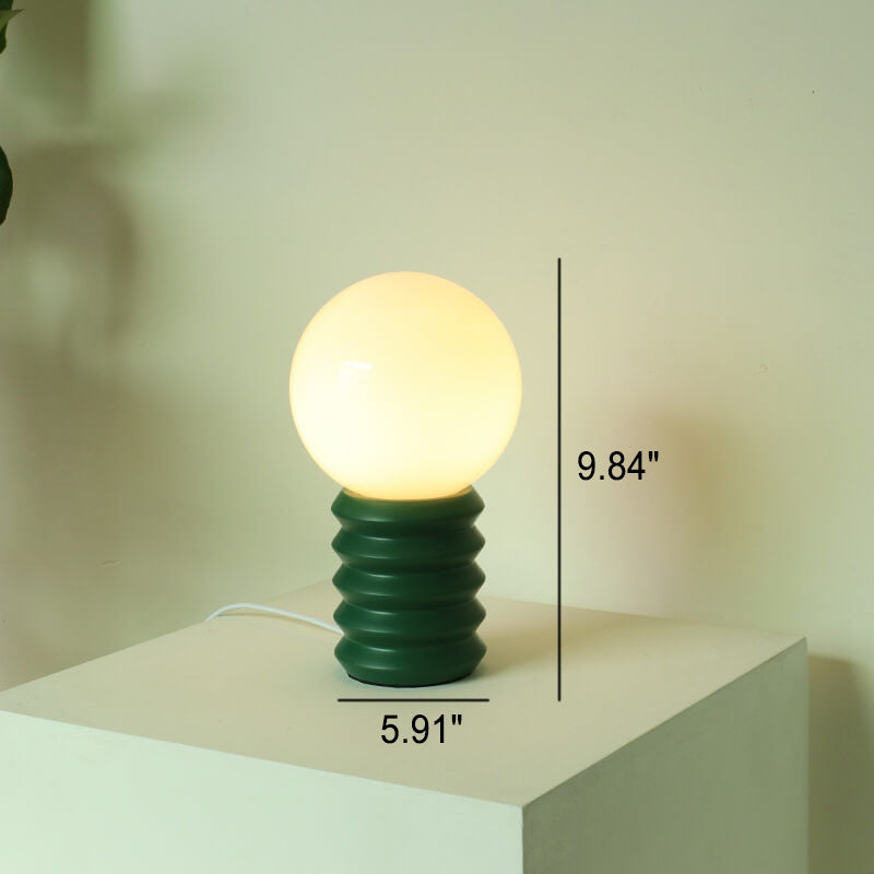 Solentra | Orange Solid Glass Table Lamp