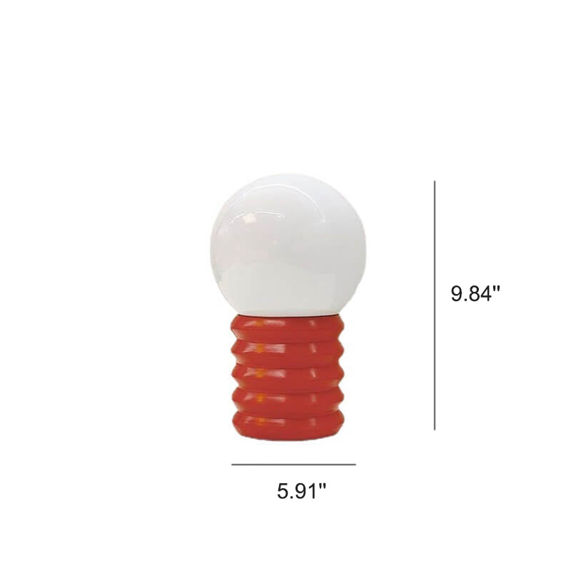 Solentra | Orange Solid Glass Table Lamp