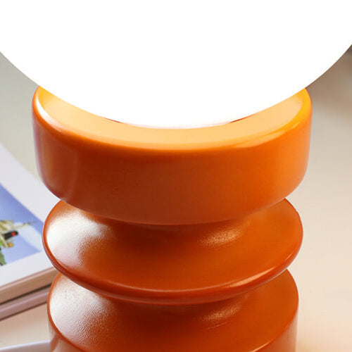 Solentra | Orange Solid Glass Table Lamp