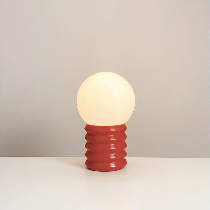Solentra | Orange Solid Glass Table Lamp
