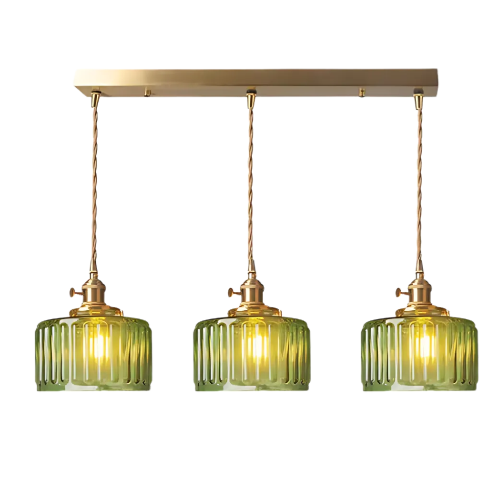 Fluted Glass Pendant Light