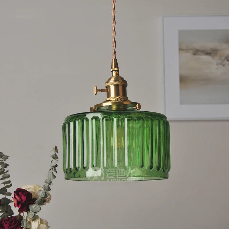 Fluted Glass Pendant Light