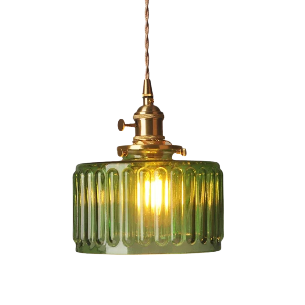 Fluted Glass Pendant Light