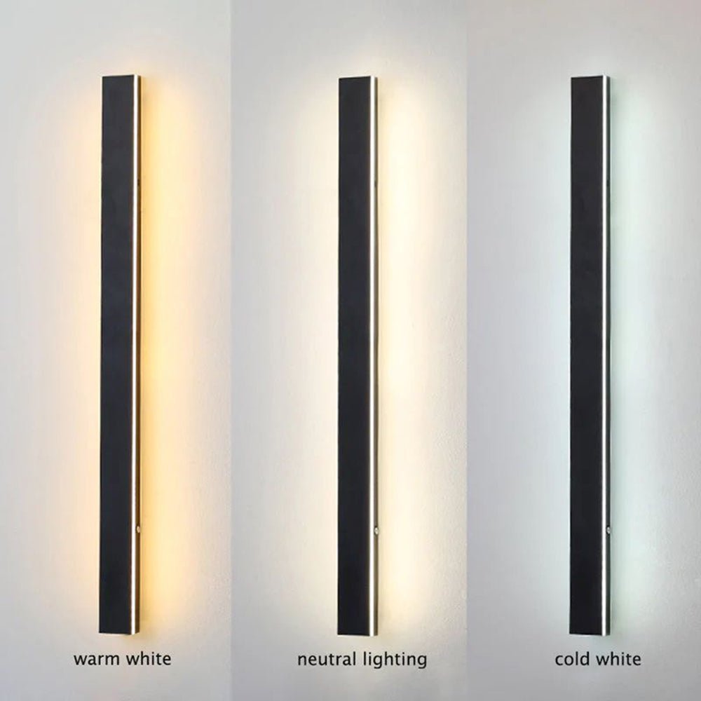 Altena | Minimalist Outdoor Wall Light in Aluminum and Acrylic, Weatherproof IP65 Rated