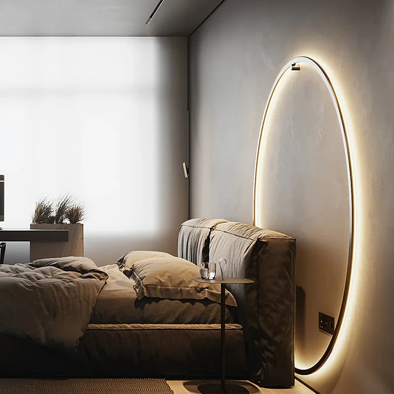 Amora Circular LED Wall Light for Living Room | Minimalist Ring Style