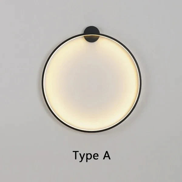 Amora Circular LED Wall Light for Living Room | Minimalist Ring Style