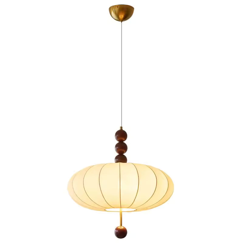 Mirelle | Fabric Pendant Lamp in French Medieval Wabi-Sabi Style
