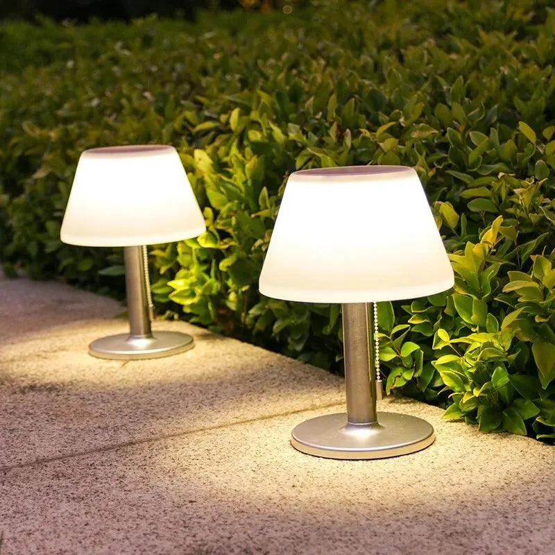 LumaBay Outdoor Solar Table Lamp for Courtyards, Villas, Bars and Coffee Tables