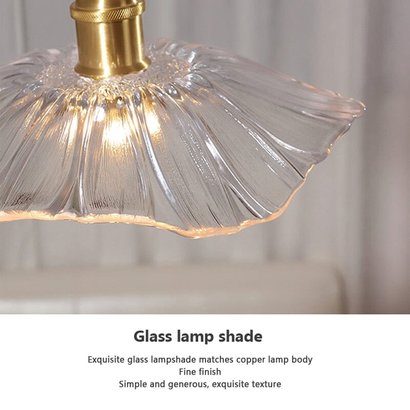 FloraLume Glass Flower Semi-Flush Ceiling Light Deluxe