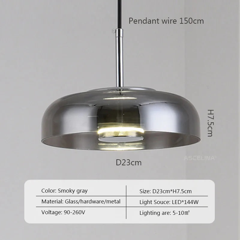 Luminelle Elegant LED Glass Pendant Light