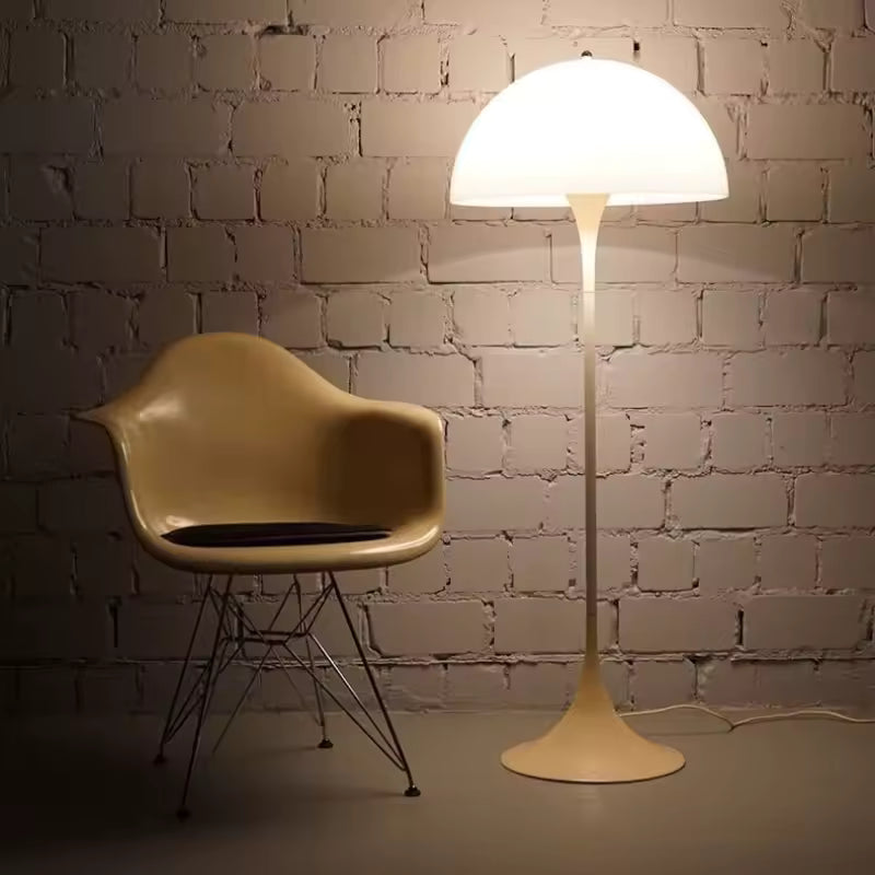 Soren | Danish-Style Cream Floor Lamp With Touch Control and LED Lighting