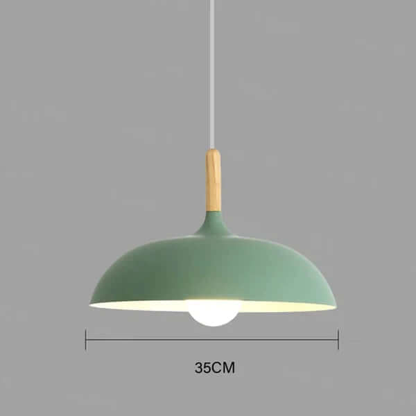 Scandinavian oak ceiling light 4