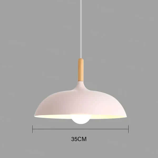 Scandinavian oak ceiling light 5