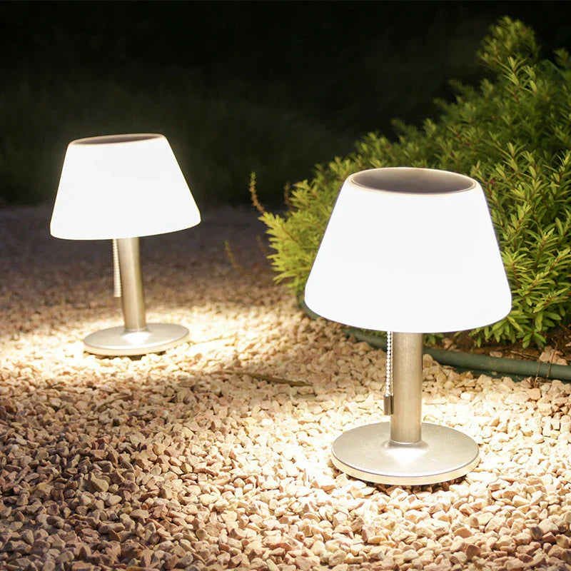 LumaBay Outdoor Solar Table Lamp for Courtyards, Villas, Bars and Coffee Tables