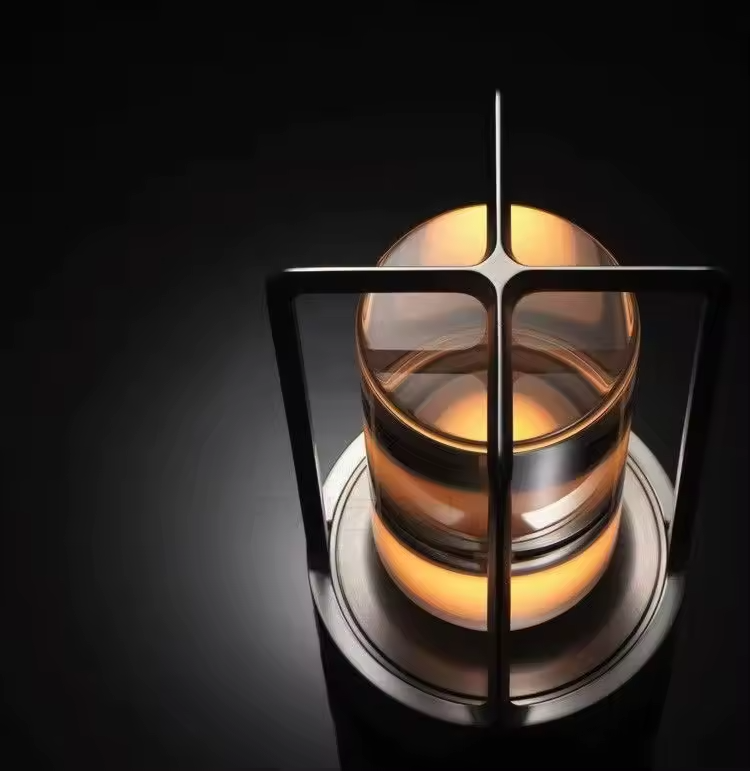 Dimmable Astra Crystal LED Table Lamp In Aluminium