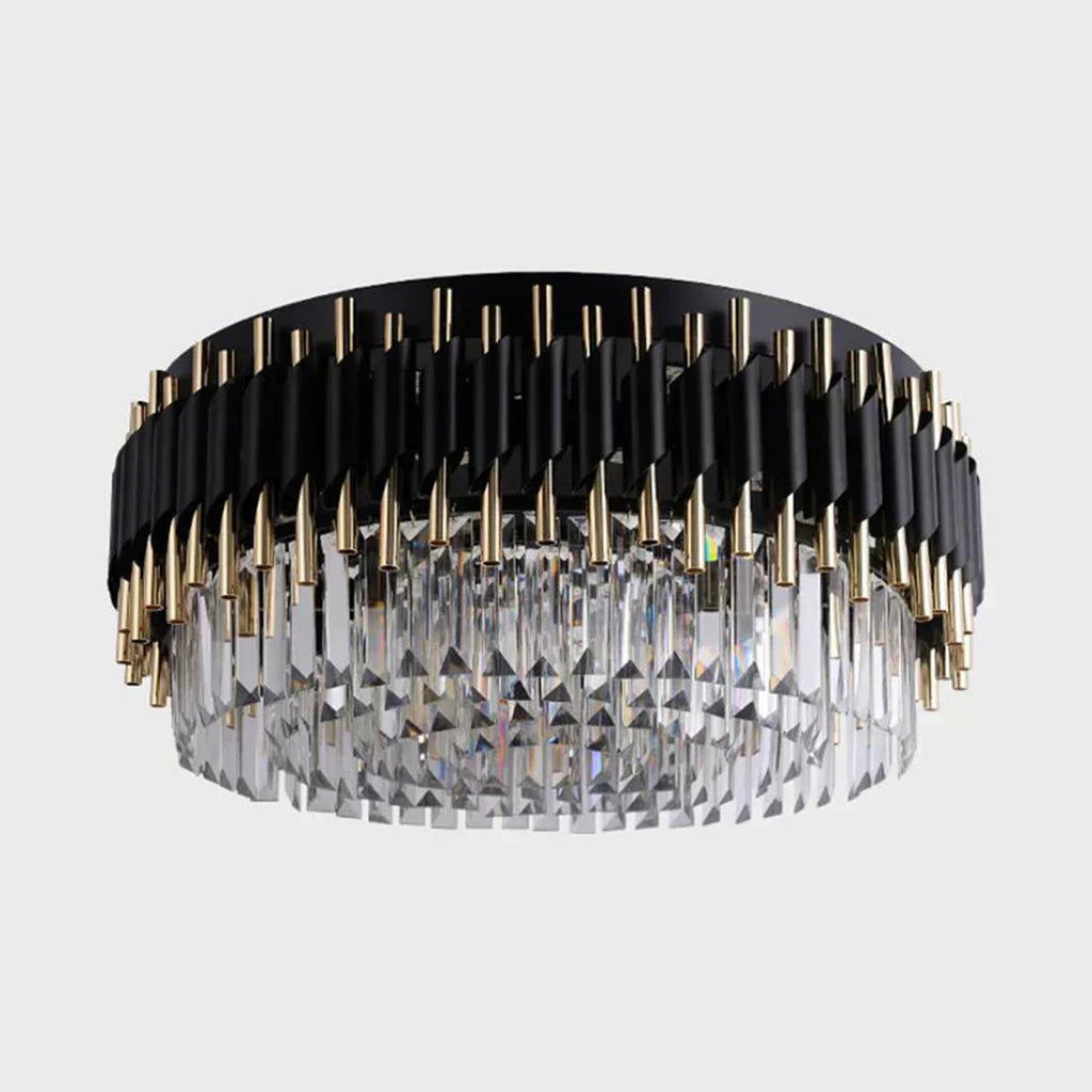 Astrahaven Crystal Black Chandelier With Retro Modern Charm