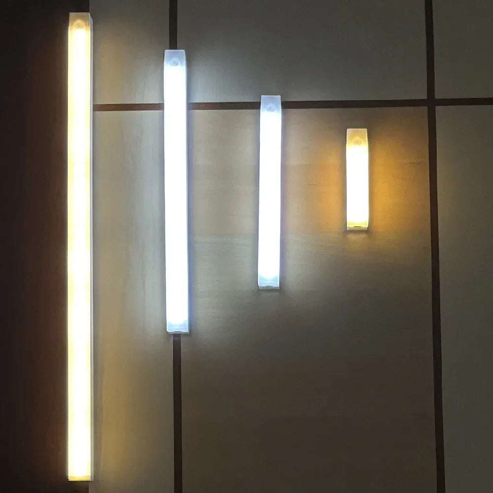 LumaSense | Motion Sensor LED Night Light, USB Rechargeable Wireless Lamp for Kitchen, Wardrobe, Stairs