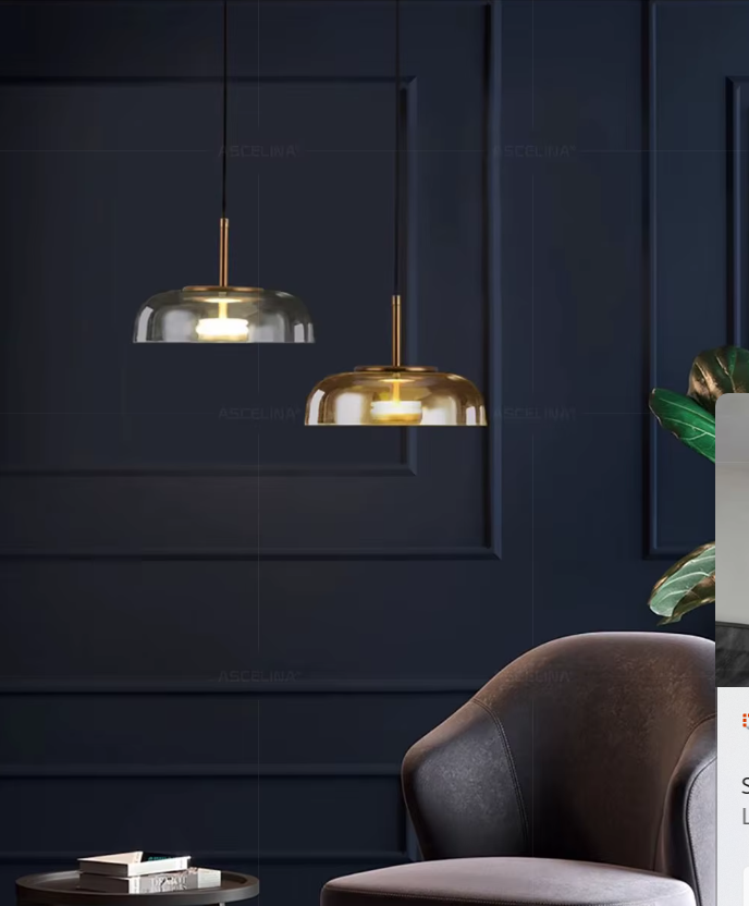 Luminelle Elegant LED Glass Pendant Light