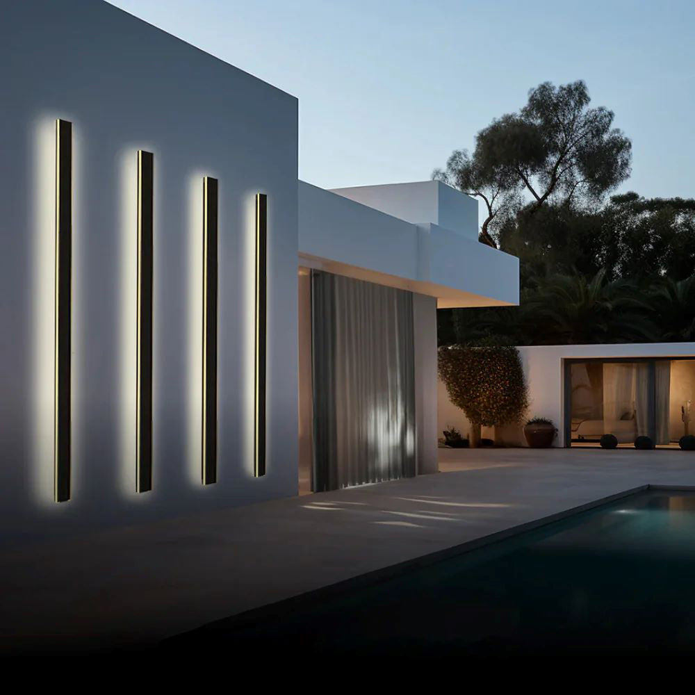 Avelin | IP65 LED Outdoor Wall Lamp, Minimal Metal & Acrylic, Weatherproof, Dimmable, Energy Efficient, Optional Motion Sensor for Garden, Patio, Corridor