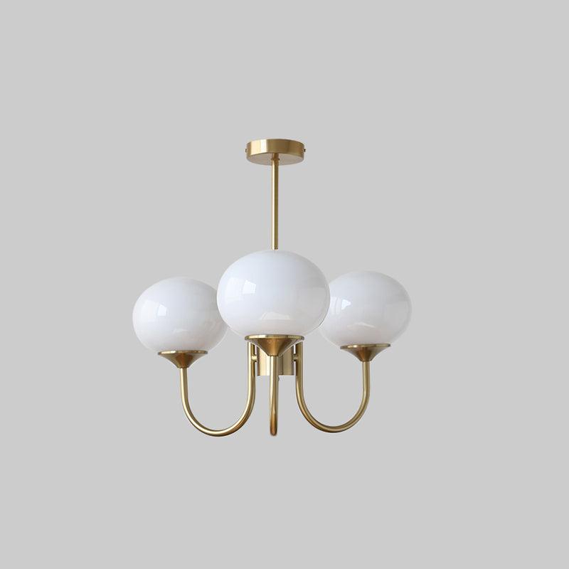 Monleve | Modern Marshmallow Chandelier With Elegant Glass, Soft Glow And Stylish Accents For Living And Dining Rooms